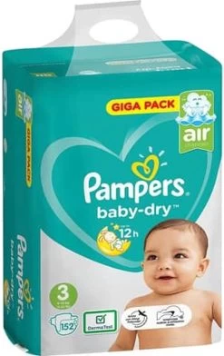 Pampers® Pampers Baby Dry Luiers Maat 3 (6-10 Kg) 152 Stuks -Babyartikelen Winkel 757x1200 4