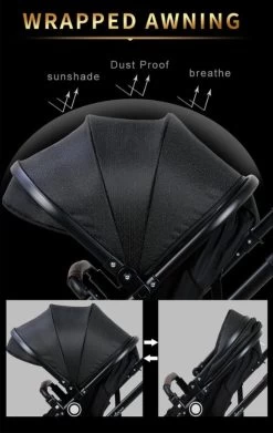 Merkloos 3 In 1 Kinderwagen - Buggy - Opklapbare Wandelwagen - Opvouwbaar - Kinderwagen 3 In 1 - Wandelwagen - Kinderwagens - Kinderwagen 3 In 1 Incl Autostoel - Wandelwagen Baby - Maxi-Cosi -Babyartikelen Winkel 759x1200 2