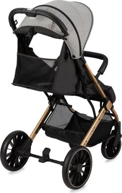 MoMi Wandelwagen - Compacte Lichtgewicht Buggy - Estelle Dakar Met XXL Wielen & Zonnekap - Leopard - Grijs-Goud (geschikt Van 6mnd - 22kg) -Babyartikelen Winkel 763x1200 1