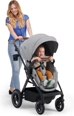 Kinderkraft B-Tour Ash Grey 3-in-1 Combi Kinderwagen Incl. Autostoel KSBTOU00DGR3000 -Babyartikelen Winkel 767x1200 4