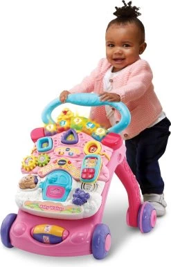 VTech 2 In 1 Baby Walker - Educatief Babyspeelgoed - Roze - 9 Tot 36 Maanden -Babyartikelen Winkel 768x1200