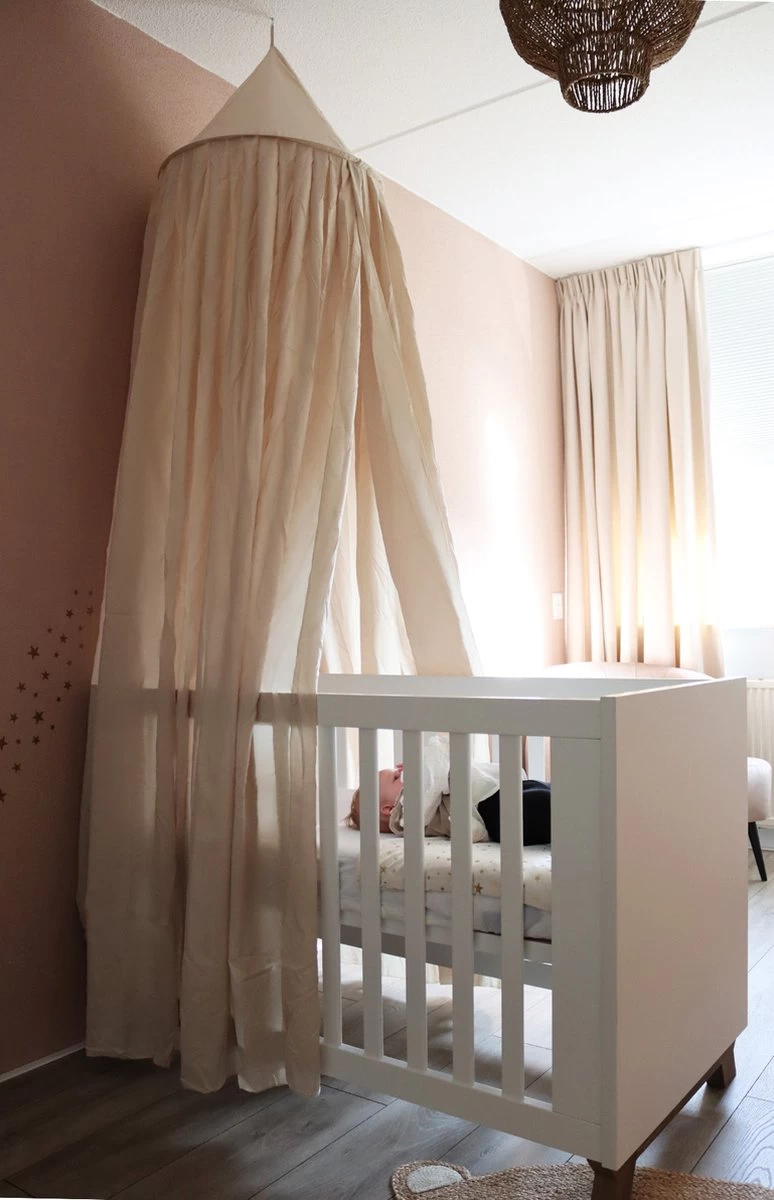 Deryan Baby Klamboe Vintage 245cm - Kinderklamboe - Hemeltje- Nougat 12 Deryan Baby Klamboe Vintage 245cm - Kinderklamboe - Hemeltje- Nougat - Afbeelding 12