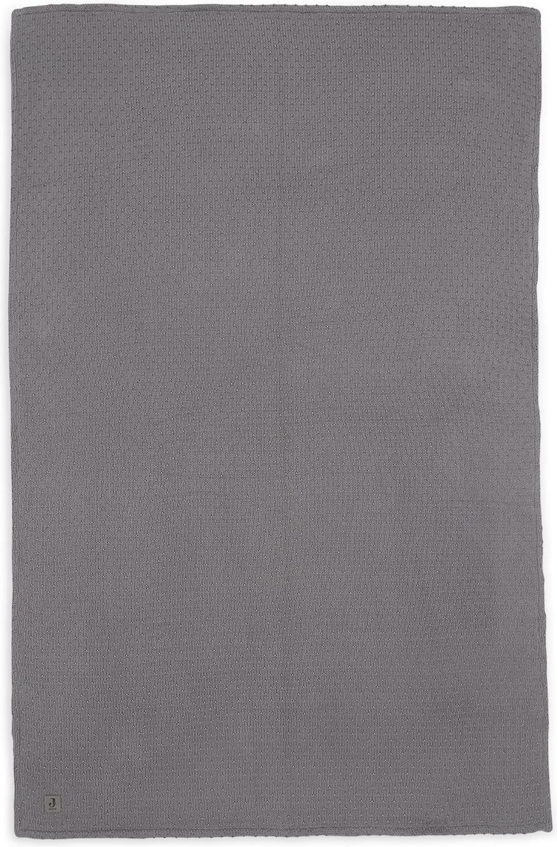 Jollein Baby Deken Ledikant 100x150cm Teddy Bliss Knit - Storm Grey 5 Jollein Baby Deken Ledikant 100x150cm Teddy Bliss Knit - Storm Grey - Afbeelding 5