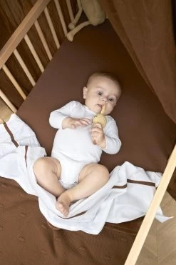 Meyco Jersey Hoeslaken Ledikant 2-pack - Chocolate - 60x120cm -Babyartikelen Winkel 800x1200 163