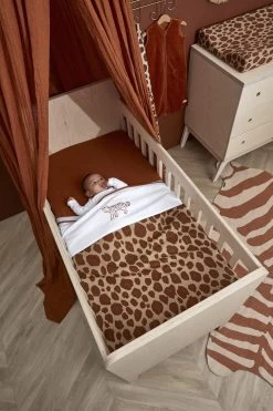Meyco Panter Met Velvet Wiegdeken - 75x100 Cm - Camel -Babyartikelen Winkel 800x1200 243