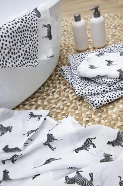 Meyco Zebra Animal Starterset - 9-pack - Hydrofiel - Black -Babyartikelen Winkel 800x1200 289