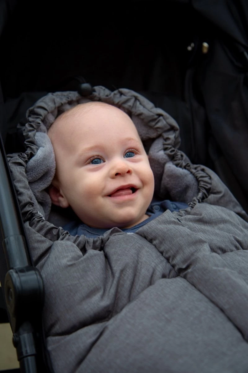 Ding Deluxe Universele Voetenzak Voor Buggy & Kinderwagen - Grijs 6 Ding Deluxe Universele Voetenzak Voor Buggy & Kinderwagen - Grijs - Afbeelding 6