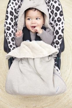 Meyco Knit Basic Voetenzak - Sand Melange -Babyartikelen Winkel 800x1200 65