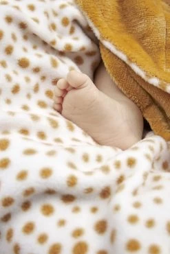 Meyco Wikkeldeken Fleece Cheetah - Forest Green -Babyartikelen Winkel 801x1200 17