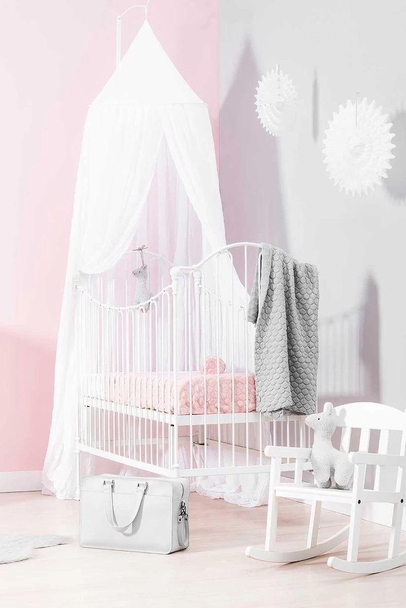 Jollein Baby Klamboe Vintage 245cm - Pale Pink 10 Jollein Baby Klamboe Vintage 245cm - Pale Pink - Afbeelding 10