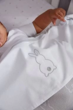 Meyco X Mrs.Keizer Rabbit Wiegdeken - Silver - 75x100cm -Babyartikelen Winkel 801x1200 52