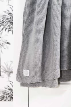 Jollein Baby Deken Wieg 75x100cm Basic Knit - Stone Grey -Babyartikelen Winkel 801x1200 56