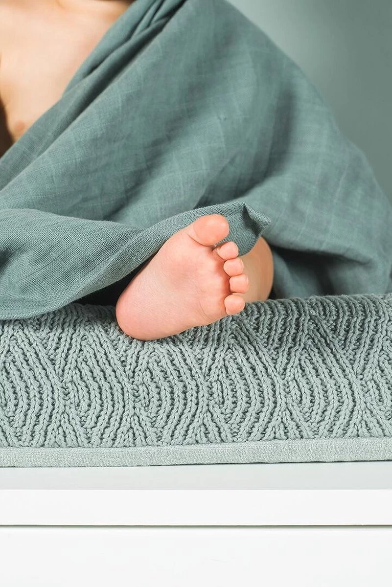 Jollein Hydrofiele Doek Large 115x115cm Bamboe Katoen - Ash Green - 2 Stuks 7 Jollein Hydrofiele Doek Large 115x115cm Bamboe Katoen - Ash Green - 2 Stuks - Afbeelding 7