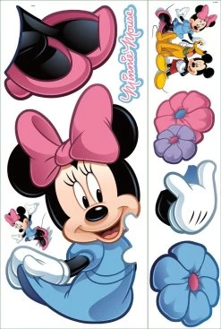 RoomMates Disney Mickeys Clubhouse Minnie Mouse Giant Wall Sticker -Babyartikelen Winkel 808x1200 1