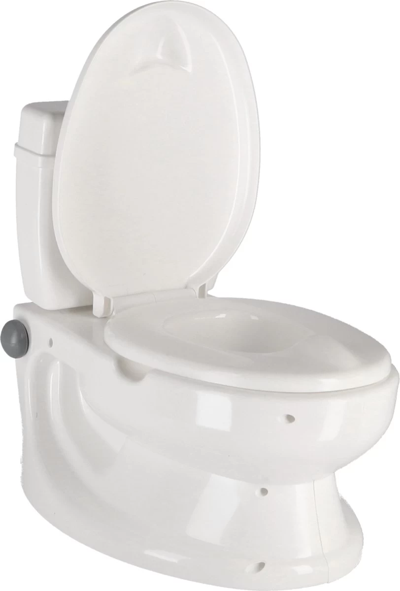 Basic Dolu Educatief Kinder Toilet Met Geluid - Wit 2 Basic Dolu Educatief Kinder Toilet Met Geluid - Wit - Afbeelding 2