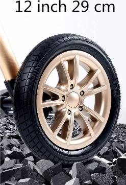 Merkloos Kinderwagen 3-in-1 – Luxe Kinderwagen - Buggy – Wandelwagen - Multifunctioneel – Opklapbaar – Incl. Autostoel – Zwart -Babyartikelen Winkel 818x1200 5