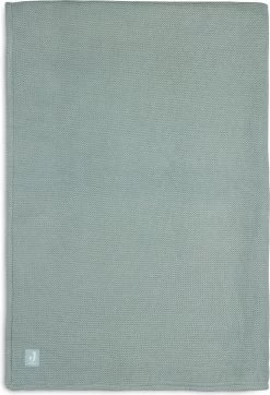Jollein Baby Deken Ledikant 100x150cm Basic Knit Forest Green/Fleece
