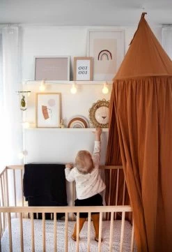 Deryan Baby Klamboe Vintage 245cm - Kinderklamboe - Hemeltje Caramel -Babyartikelen Winkel 821x1200 2