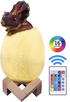 Dinosaurus Triceratops Lamp - Dino - Verlichting - Speelgoed - Nachtlamp Kinderen - 16 Kleuren - Afstandbediening -Babyartikelen Winkel 825x1200 9