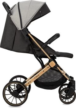 MoMi Wandelwagen - Compacte Lichtgewicht Buggy - Estelle Dakar Met XXL Wielen & Zonnekap - Leopard - Grijs-Goud (geschikt Van 6mnd - 22kg) -Babyartikelen Winkel 851x1200 4