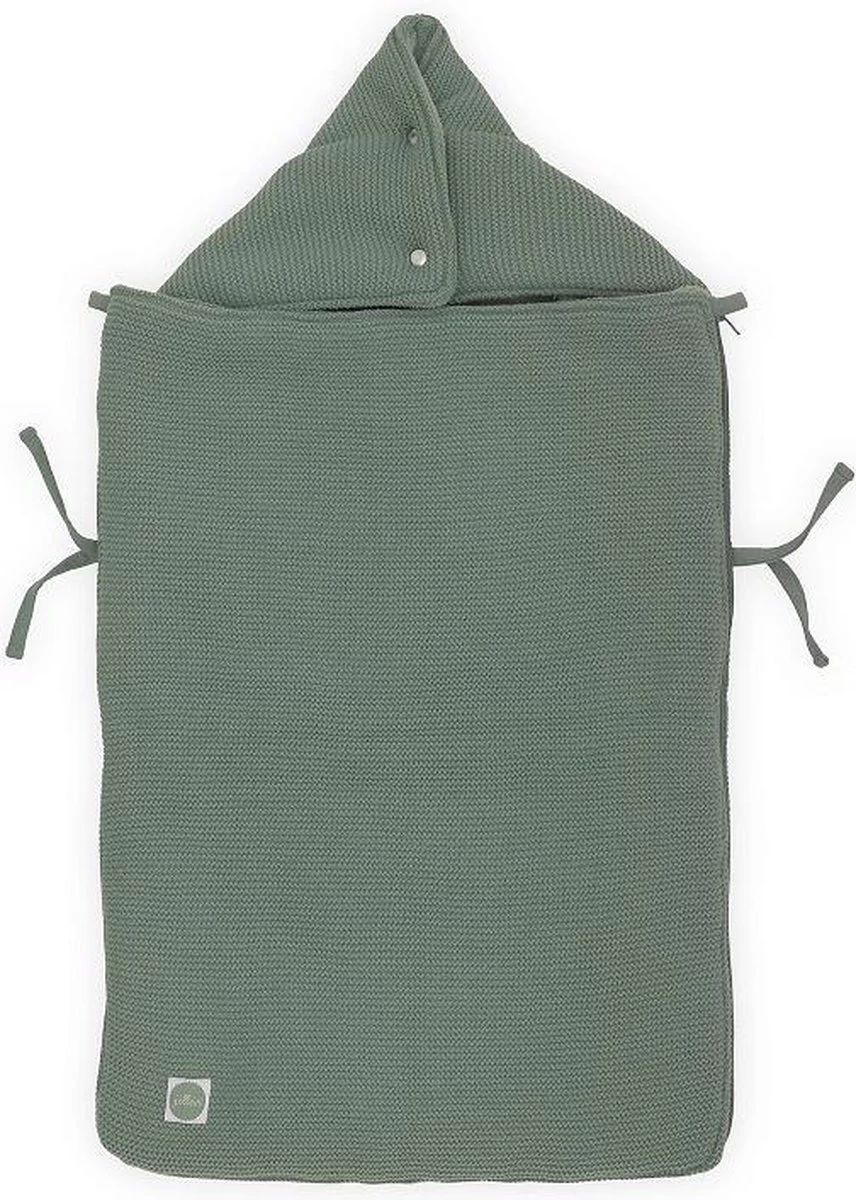 Jollein Voetenzak Voor Autostoel & Kinderwagen - Basic Knit - Forest Green 13 Jollein Voetenzak Voor Autostoel & Kinderwagen - Basic Knit - Forest Green - Afbeelding 13
