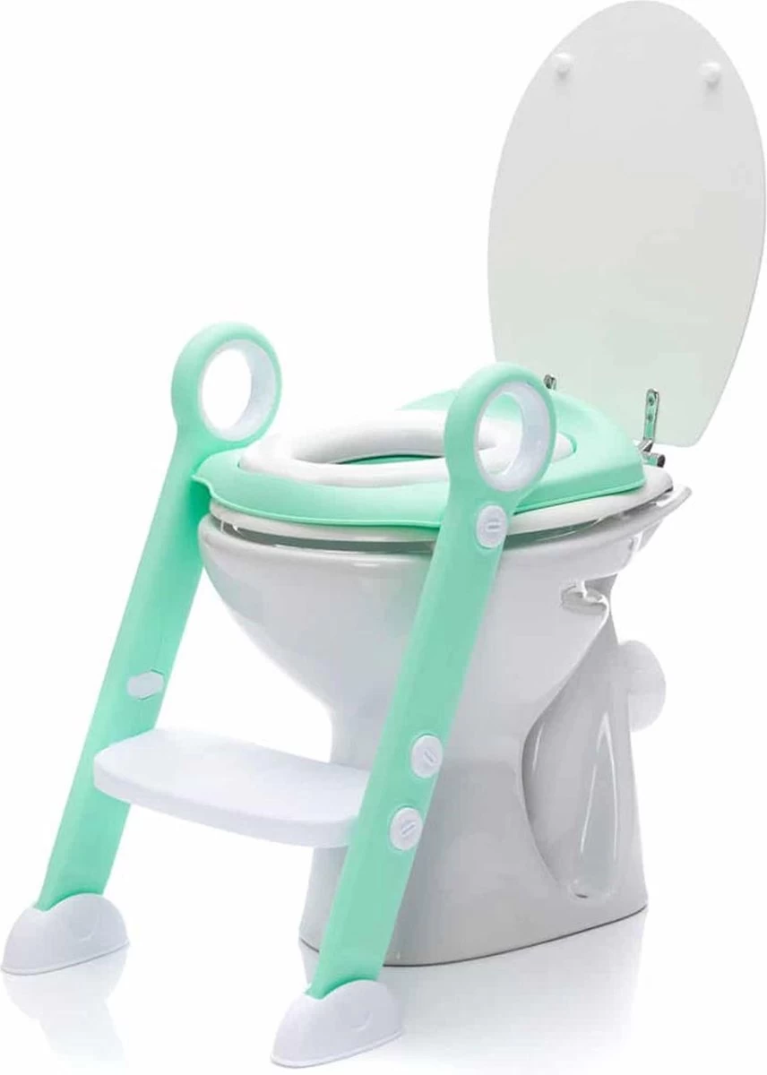 Zavelo Toilet Trainer Met Trapje | Brilverkleiner Met Handvaten En Opstapje | Opvouwbaar Toilet Met Afneembaar Zitje | WC Zindelijkheids Training Voor Jongens/Meisjes | Urinoirs Voor Kind/Peuter Van 2 Tot 7 Jaar | Mint 1 Zavelo Toilet Trainer Met Trapje | Brilverkleiner Met Handvaten En Opstapje | Opvouwbaar Toilet Met Afneembaar Zitje | WC Zindelijkheids Training Voor Jongens/Meisjes | Urinoirs Voor Kind/Peuter Van 2 Tot 7 Jaar | Mint