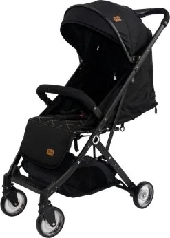 Ding Vivo Wandelwagen - Zwart - Inklapbare Buggy - Inclusief Boodschappenmandje En Zonnekap -Babyartikelen Winkel 857x1200