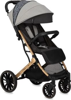 MoMi Wandelwagen - Compacte Lichtgewicht Buggy - Estelle Dakar Met XXL Wielen & Zonnekap - Leopard - Grijs-Goud (geschikt Van 6mnd - 22kg) -Babyartikelen Winkel 860x1200 2