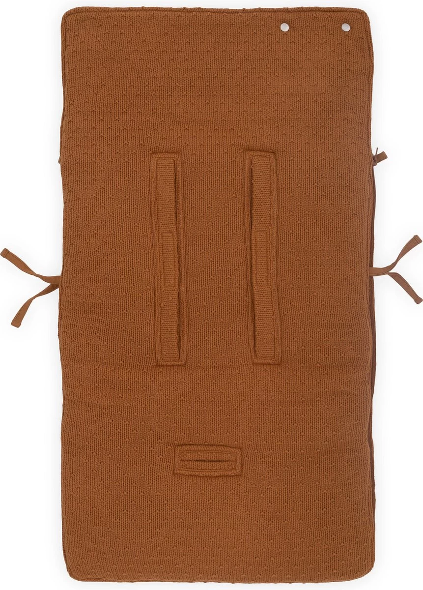 Jollein Voetenzak Voor Autostoel & Kinderwagen - Bliss Knit - Caramel 4 Jollein Voetenzak Voor Autostoel & Kinderwagen - Bliss Knit - Caramel - Afbeelding 4