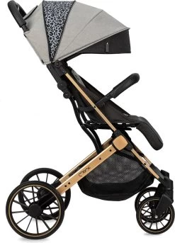 MoMi Wandelwagen - Compacte Lichtgewicht Buggy - Estelle Dakar Met XXL Wielen & Zonnekap - Leopard - Grijs-Goud (geschikt Van 6mnd - 22kg) -Babyartikelen Winkel 863x1200 1