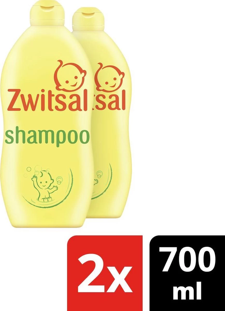 Zwitsal Baby Shampoo - 2 X 700 Ml - Voordeelverpakking 1 Zwitsal Baby Shampoo - 2 X 700 Ml - Voordeelverpakking