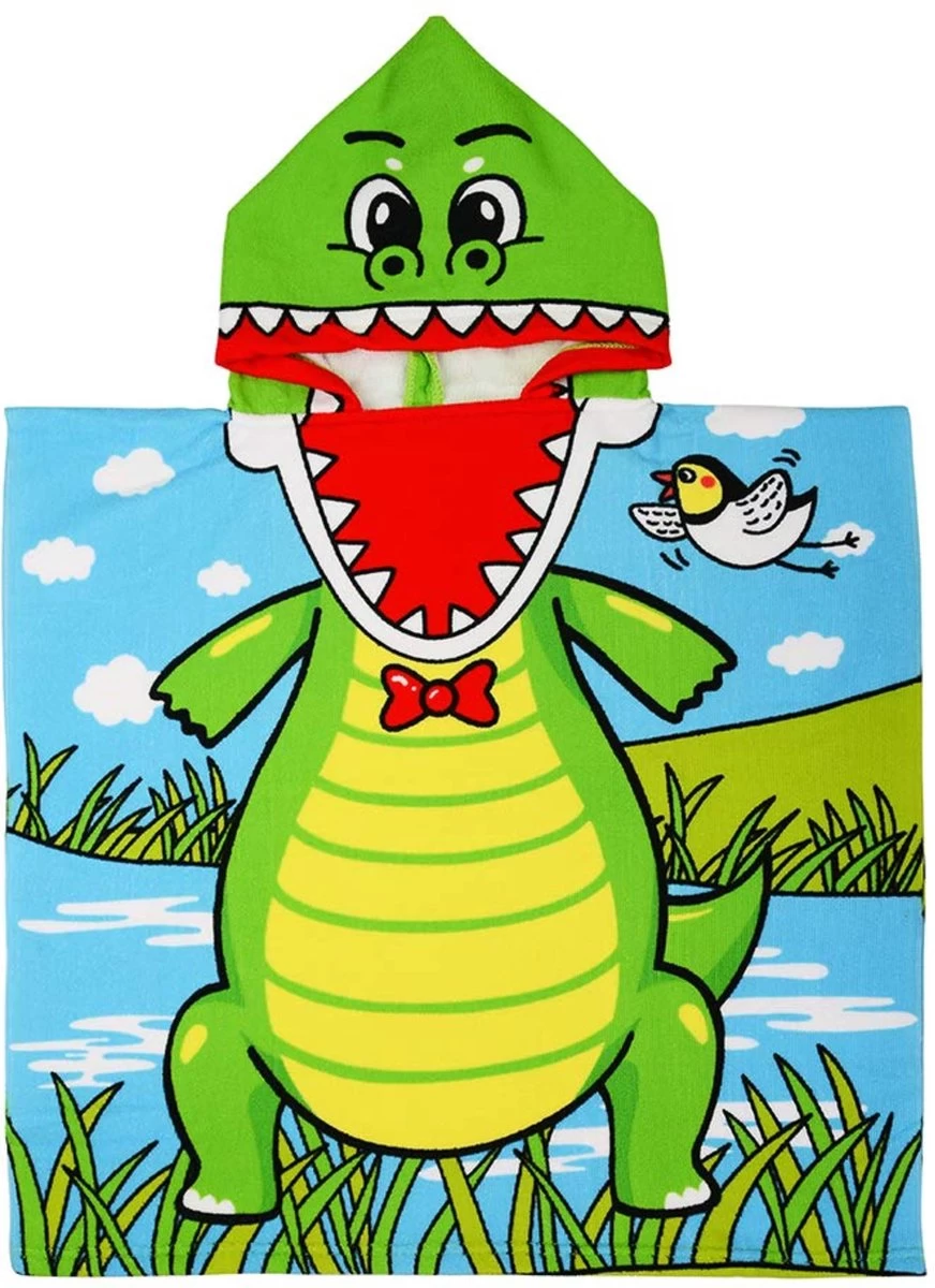 JAXY Badcape Baby - Badcape - Baby Badjas - Omslagdoek - Omslagdoek - Baby Handdoek Met Capuchon - Strandhanddoek - Badponcho - Poncho Handdoek - Microfiber - 60x90cm - Krokodil 1 JAXY Badcape Baby - Badcape - Baby Badjas - Omslagdoek - Omslagdoek - Baby Handdoek Met Capuchon - Strandhanddoek - Badponcho - Poncho Handdoek - Microfiber - 60x90cm - Krokodil