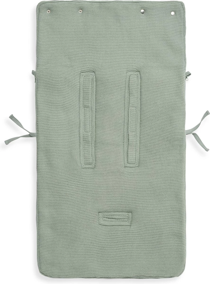 Jollein Voetenzak Voor Autostoel & Kinderwagen - Basic Knit - Forest Green 9 Jollein Voetenzak Voor Autostoel & Kinderwagen - Basic Knit - Forest Green - Afbeelding 9