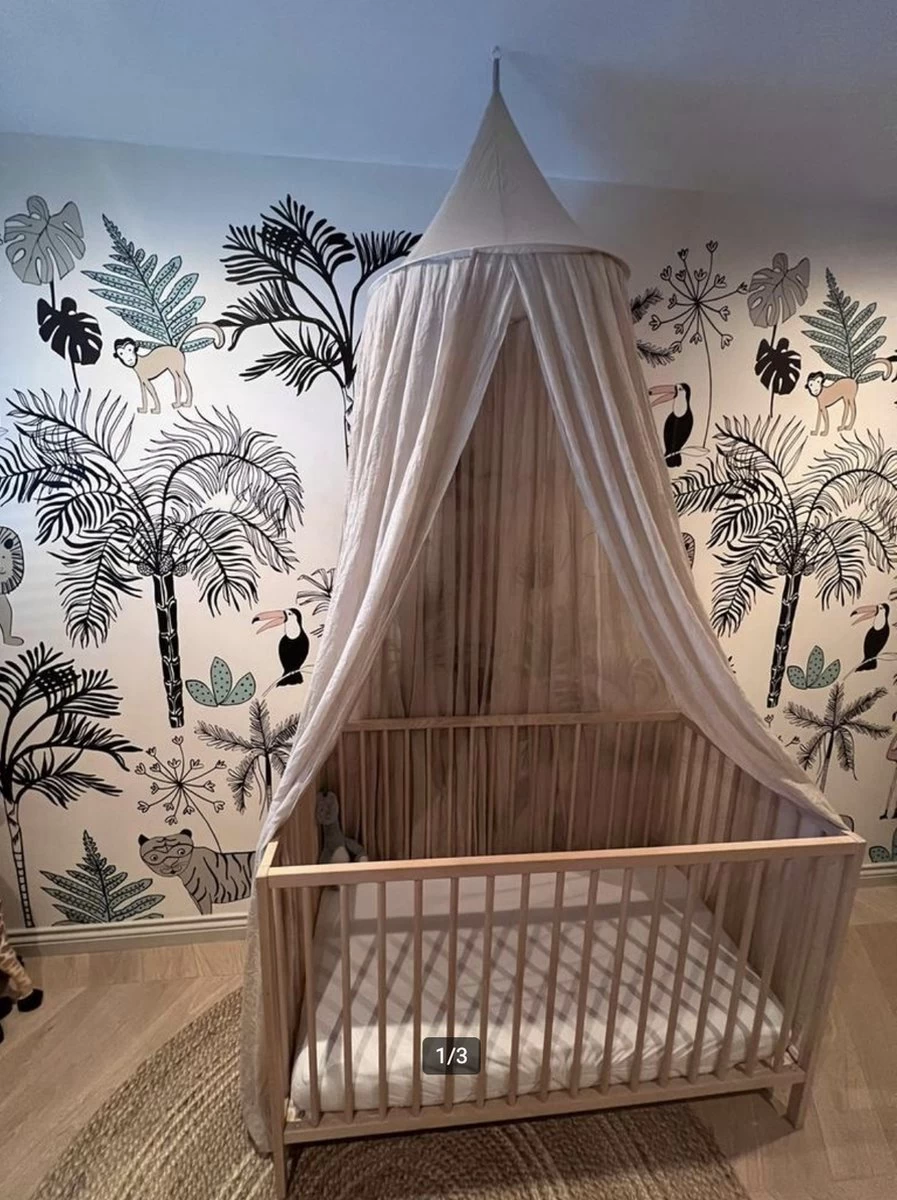 Deryan Baby Klamboe Vintage 245cm - Kinderklamboe - Hemeltje- Nougat 10 Deryan Baby Klamboe Vintage 245cm - Kinderklamboe - Hemeltje- Nougat - Afbeelding 10