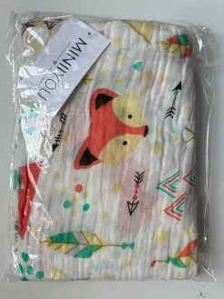 2 Stuks - Hydrofiele Doek XL - 120x120 Cm - Inbakerdoek - Tipi Tent Beer - Safari Dieren - Swaddle Doek Groot - Hydrofiele Luier -Babyartikelen Winkel 900x1200 23