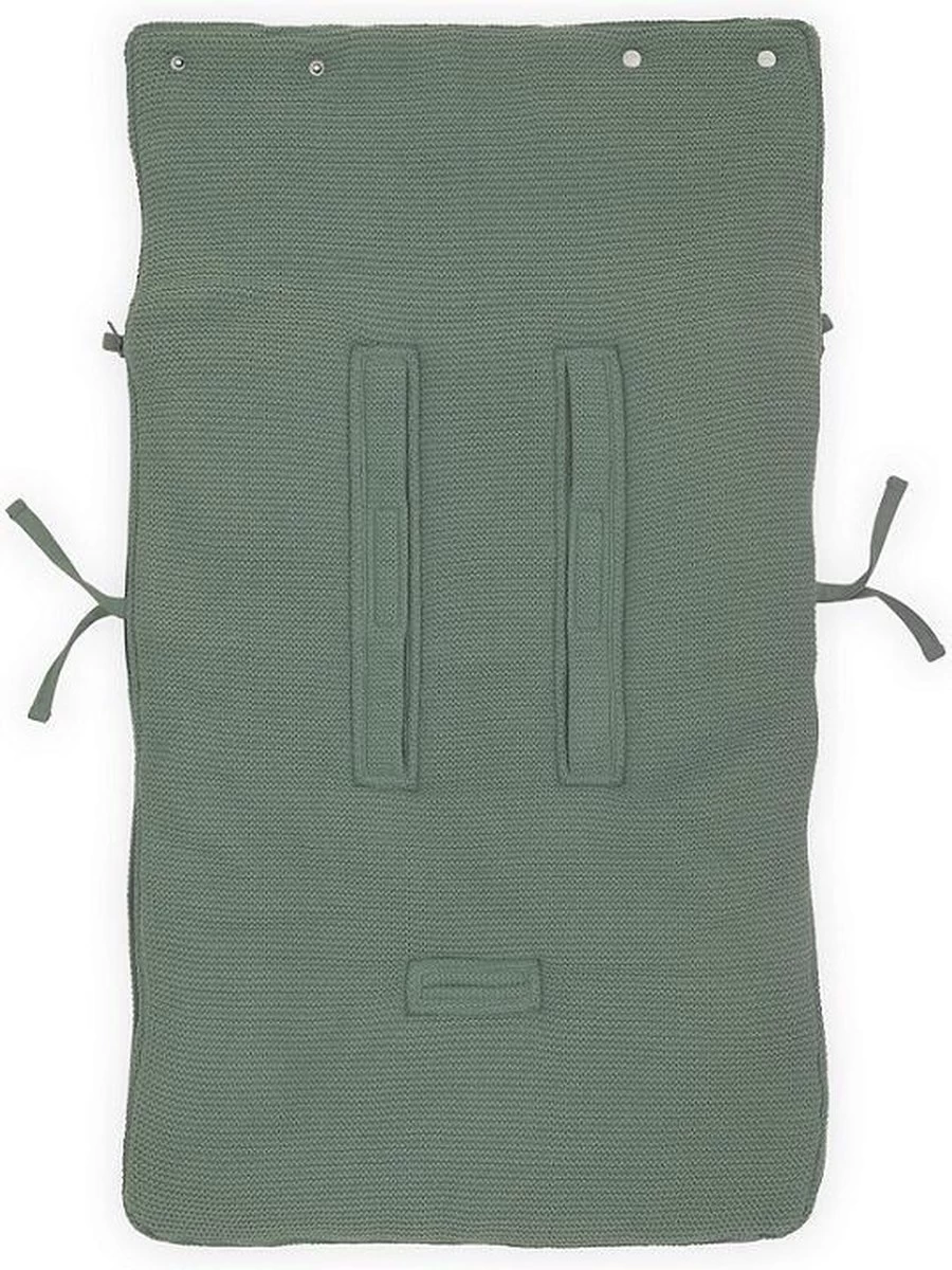 Jollein Voetenzak Voor Autostoel & Kinderwagen - Basic Knit - Forest Green 5 Jollein Voetenzak Voor Autostoel & Kinderwagen - Basic Knit - Forest Green - Afbeelding 5