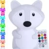 Kadoing Vos Nachtlamp (Groot) - Met TAP-ON & Afstandsbediening - Oplaadbaar - LED Lamp - Gender Reveal - Babyshower - Kraamcadeau - Verjaardag Baby - Babykamer - Bedlamp Kinderen - Kinderkamer - Kinderspeelgoed - SpeelgoedCadeau - Premium Kinderlamp
