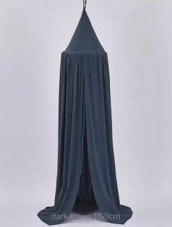 IL BAMBINI - Katoenen Klamboe Voor Babykamer - Hemeltje Voor Babybedje - Decoratie Kinderkamer - Donkergroen