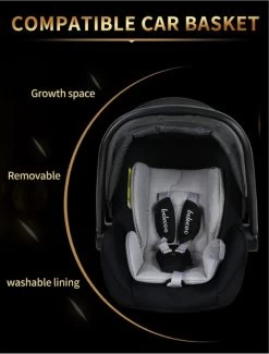 Merkloos 3 In 1 Kinderwagen - Buggy - Opklapbare Wandelwagen - Opvouwbaar - Kinderwagen 3 In 1 - Wandelwagen - Kinderwagens - Kinderwagen 3 In 1 Incl Autostoel - Wandelwagen Baby - Maxi-Cosi -Babyartikelen Winkel 911x1200 6