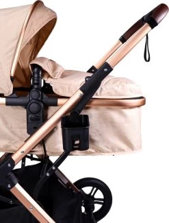 Ding Juna Kinderwagen 3 In 1 - Beige/Rose - Combi Kinderwagen Incl. Autostoel -Babyartikelen Winkel 913x1200 3