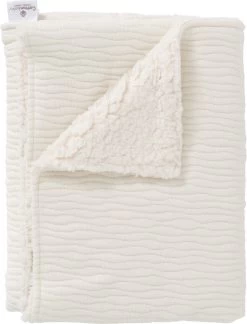 Cottonbaby - Wiegdeken - Waves - Room - Gevoerd Met Teddy - 75x90 Cm