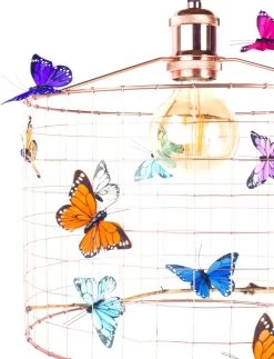 Hanglamp Kinderkamer Met Vlinders-KOPER-Kinder Hanglampen-Hanglamp Kinderkamer Koperkleurig-lamp Met Vlinders-vlinderlamp-lamp Babykamer-lamp Kinderkamer-lamp Meisjeskamer-Ø30cm. -Babyartikelen Winkel 917x1200 4