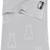 Meyco X Mrs.Keizer Rabbit Wiegdeken - Silver - 75x100cm