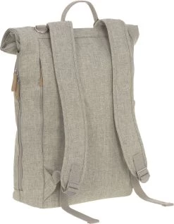 LÄSSIG Luiertas Rolltop Backpack Rugzak Incl Verschoningsmatje Choco Mélange Limited Edition -Babyartikelen Winkel 933x1200
