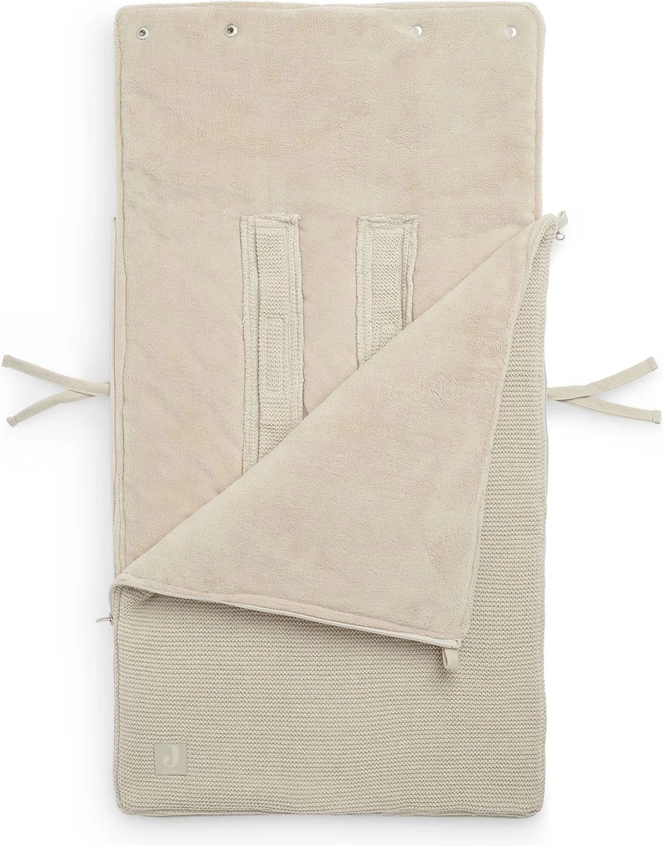 Jollein Voetenzak Voor Autostoel & Kinderwagen - Basic Knit - Nougat 6 Jollein Voetenzak Voor Autostoel & Kinderwagen - Basic Knit - Nougat - Afbeelding 6