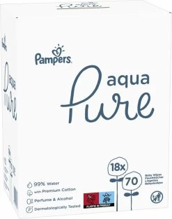 Pampers® Pampers Aqua Pure Billendoekjes – 1260 Doekjes -Babyartikelen Winkel 941x1200 3