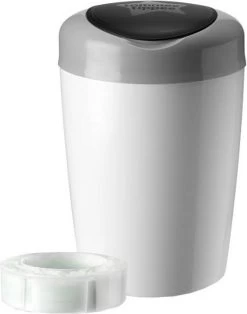 Tommee Tippee Simplee Sangenic Luieremmer, Milieuvriendelijker Systeem, Inclusief 1 Navulcassette Met Duurzaam Geproduceerde Antibacteriële GREENFILM, Grijs -Babyartikelen Winkel 943x1200 4