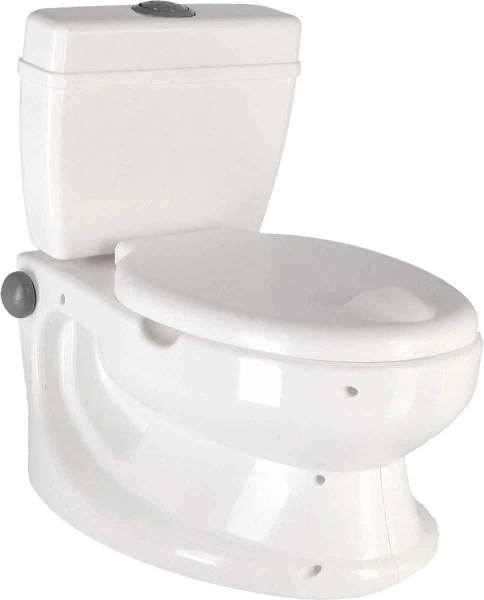 Basic Dolu Educatief Kinder Toilet Met Geluid - Wit 5 Basic Dolu Educatief Kinder Toilet Met Geluid - Wit - Afbeelding 5
