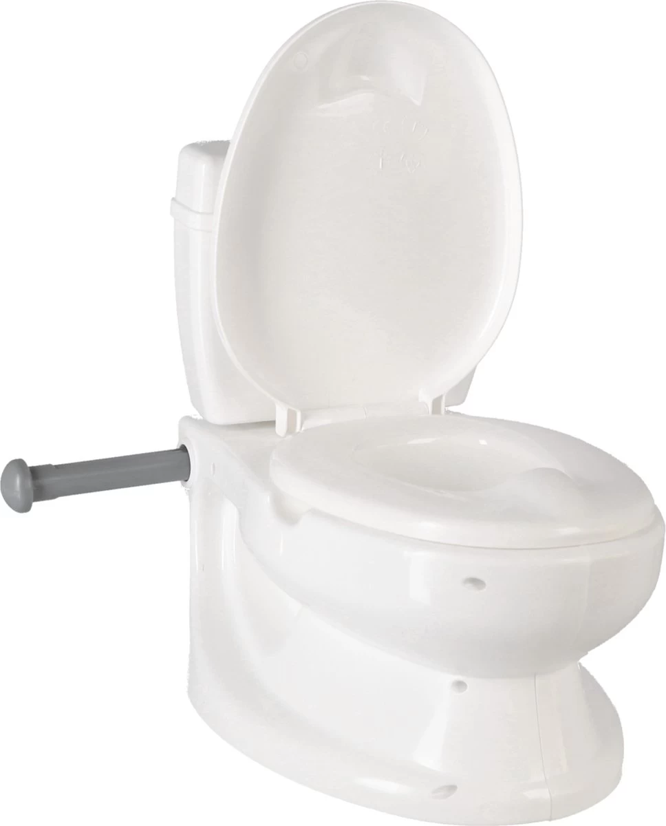 Basic Dolu Educatief Kinder Toilet Met Geluid - Wit 7 Basic Dolu Educatief Kinder Toilet Met Geluid - Wit - Afbeelding 7
