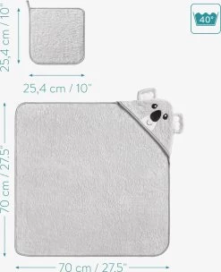 Navaris Badcape Met Capuchon Voor Baby - Set Met Badcape En Washandje - 100% Bamboe - Voor Baby's Van 0-12 Maanden - Oeko-tex Gecertificeerd - Koala 11 Navaris Badcape Met Capuchon Voor Baby - Set Met Badcape En Washandje - 100% Bamboe - Voor Baby's Van 0-12 Maanden - Oeko-tex Gecertificeerd - Koala -Babyartikelen Winkel 975x1200 6